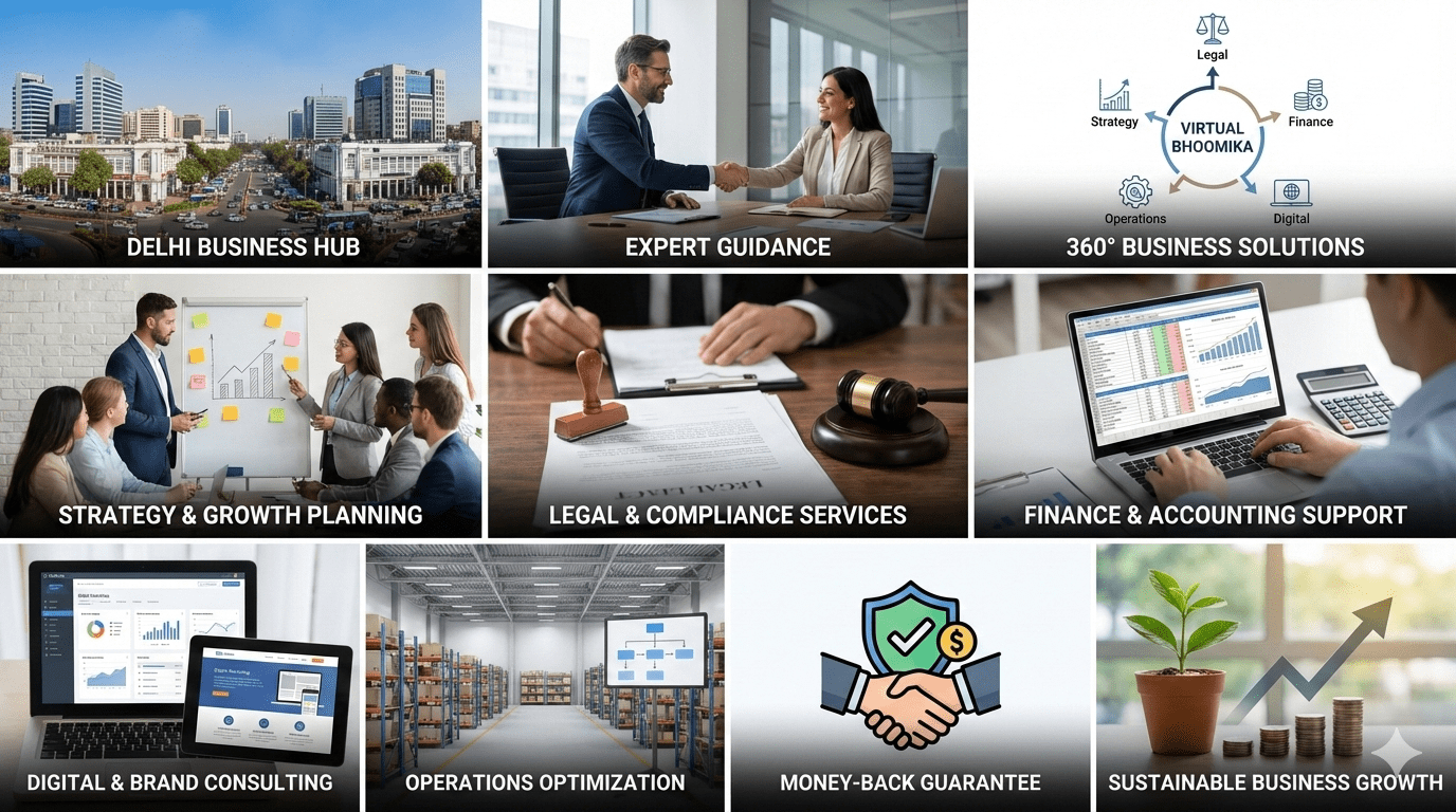 Business Consultant in Delhi: 10 Powerful Ways Virtual Bhoomika Private Limited Helps Businesses Grow Faster