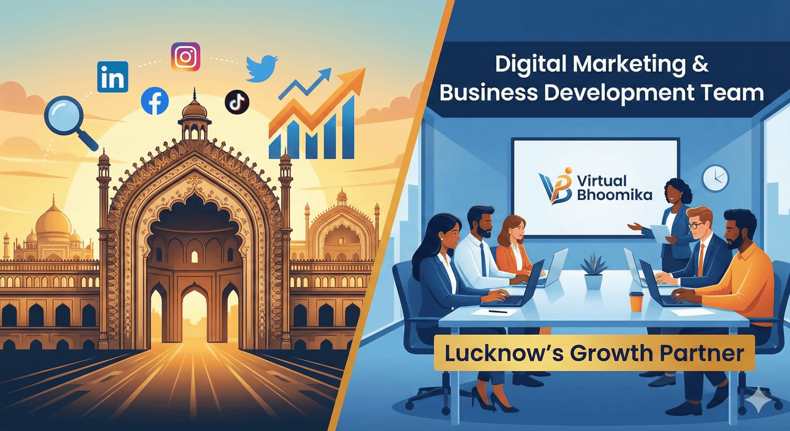 #1 Best Digital Marketing Agency in Lucknow (2026) – More Than Marketing, A Business Development Team